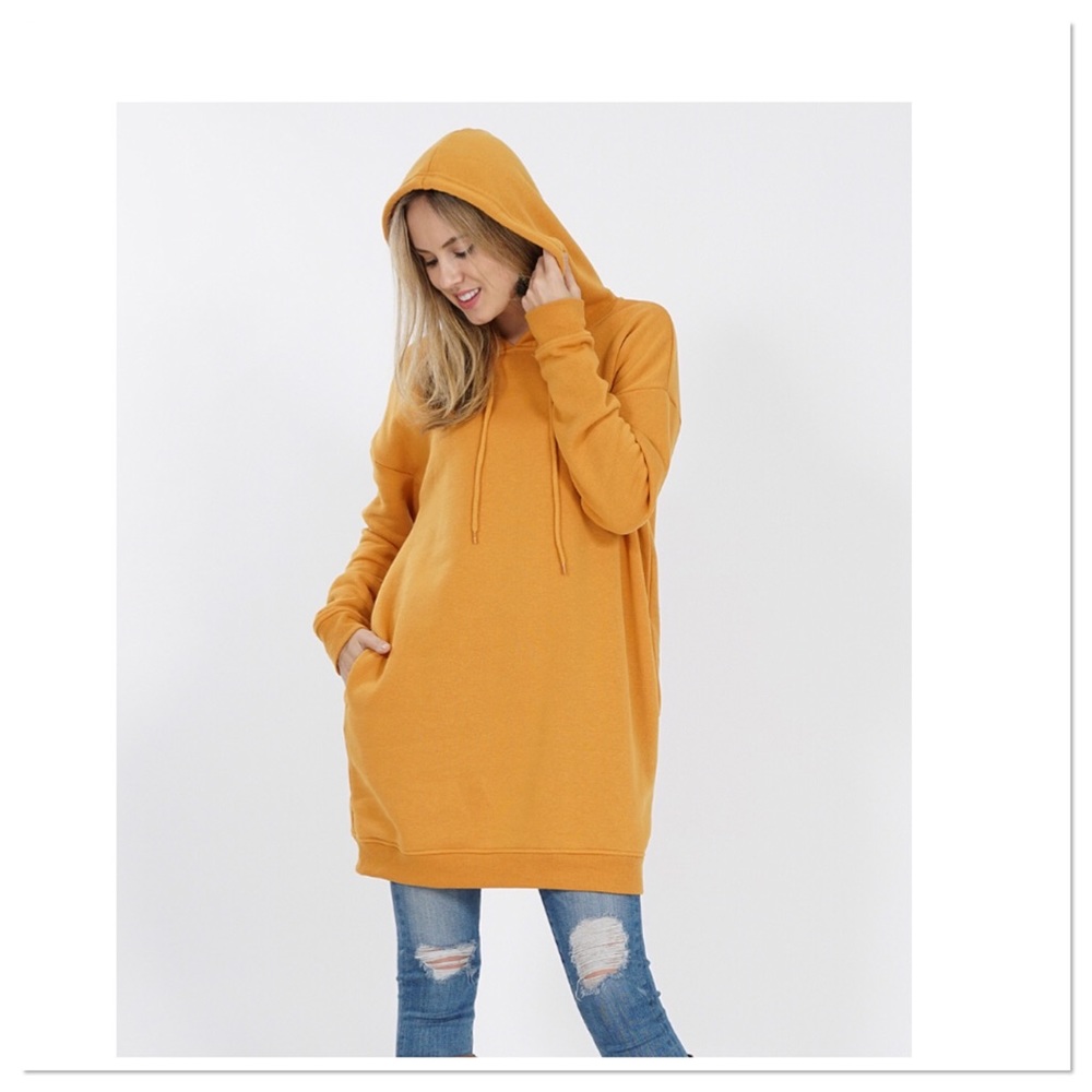 Mustard Oversized Hoodie
